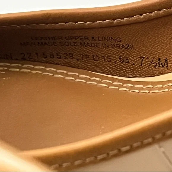 Tory Burch Louisa 7.5 Wedge Wrapped Heels Tan Brown Patent Leather Pump Shoes - Picture 3 of 14